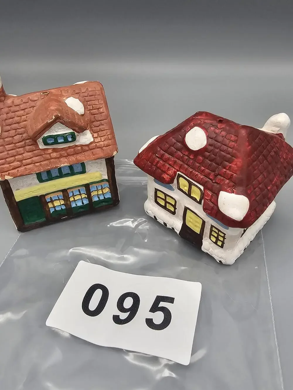 Ceramic Cottage House Salt and Pepper Shakers Set